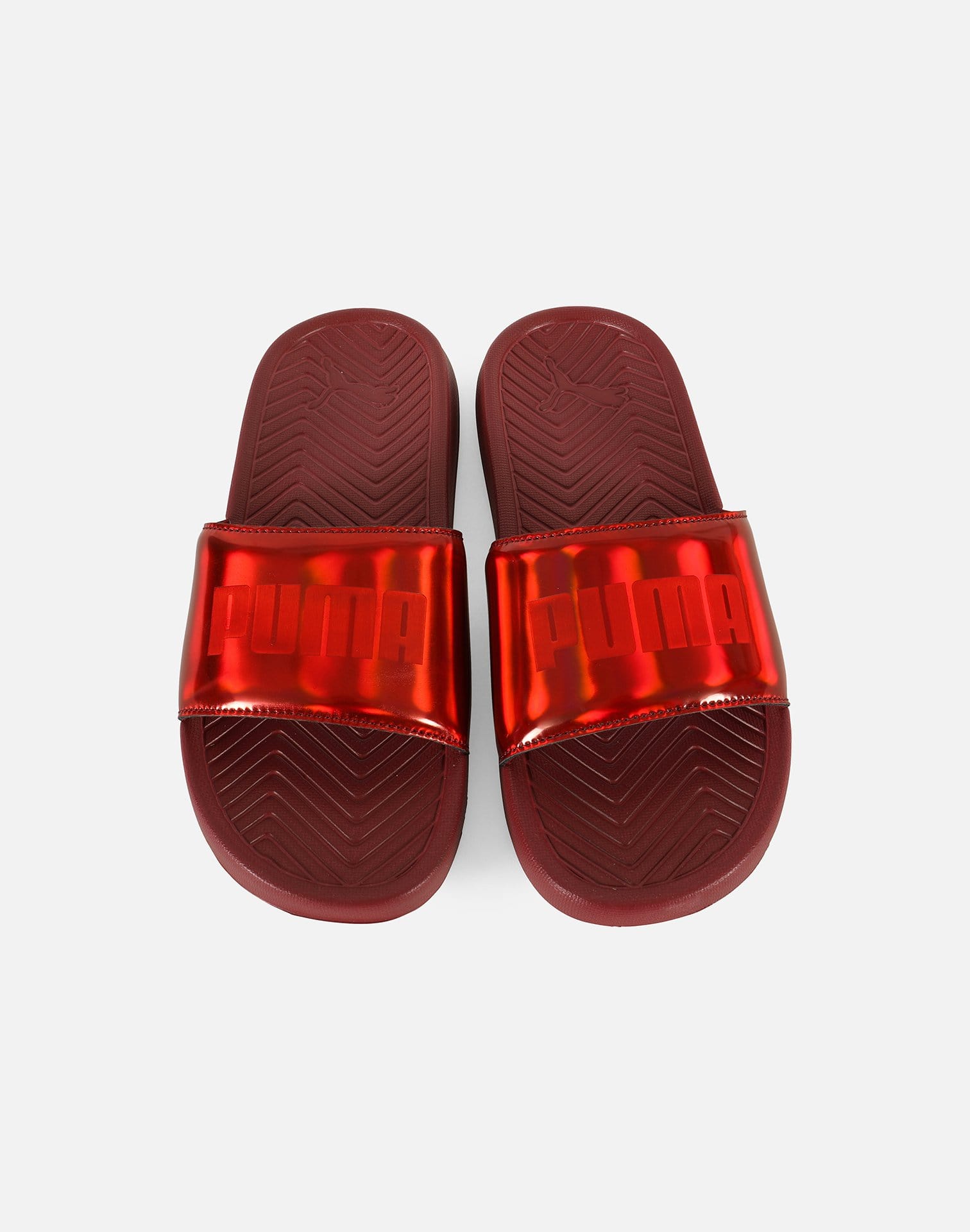 puma popcat chrome slides