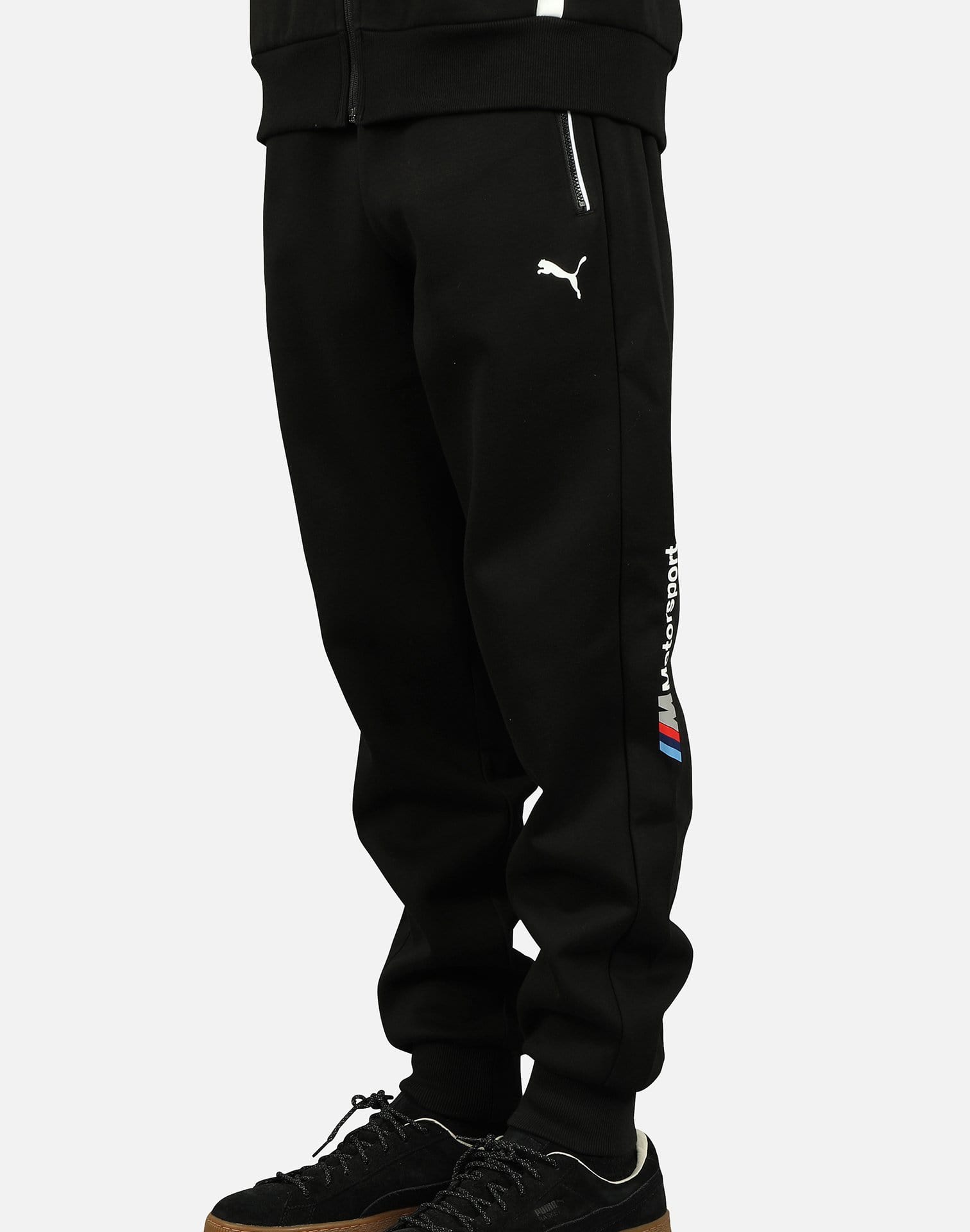 black and white puma sweatpants