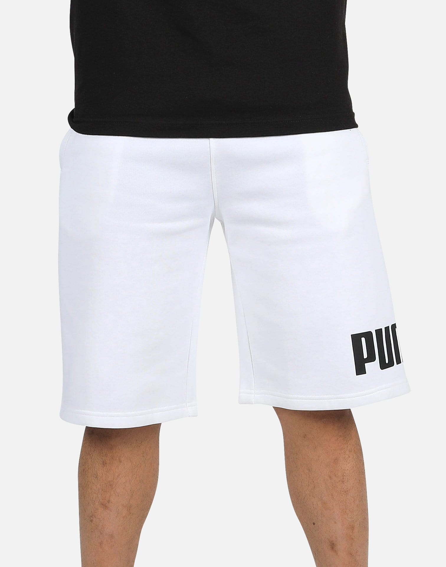 puma fleece shorts