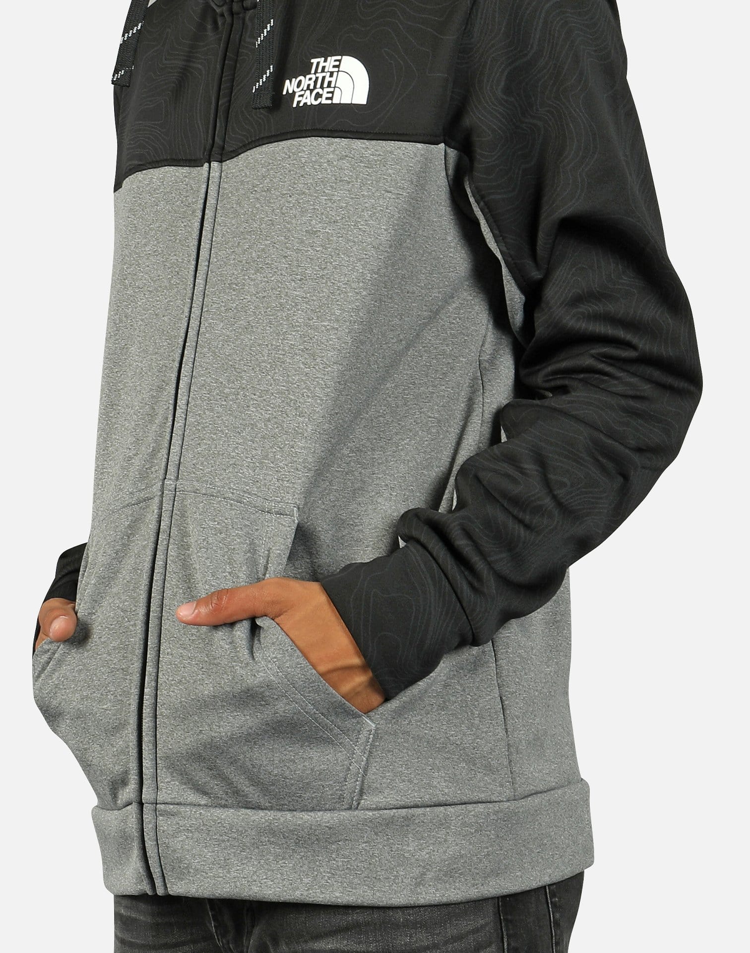 the north face m surgent bloc fz hoodie