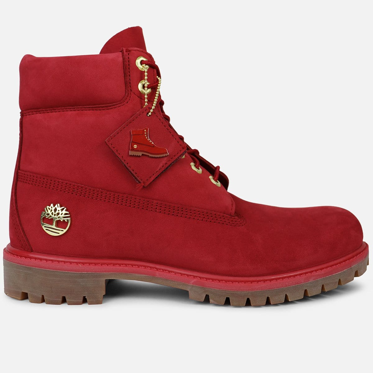 new red timberland boots