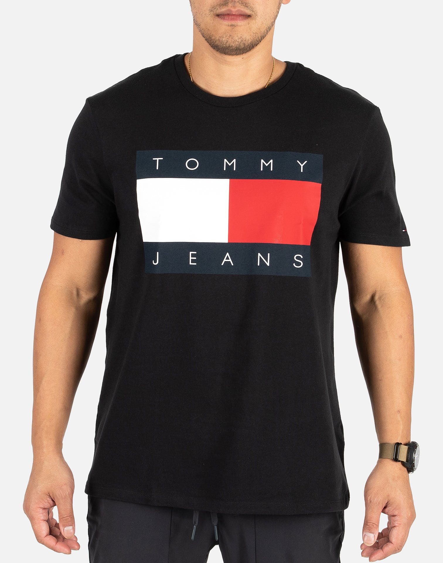 tommy jeans flag shirt