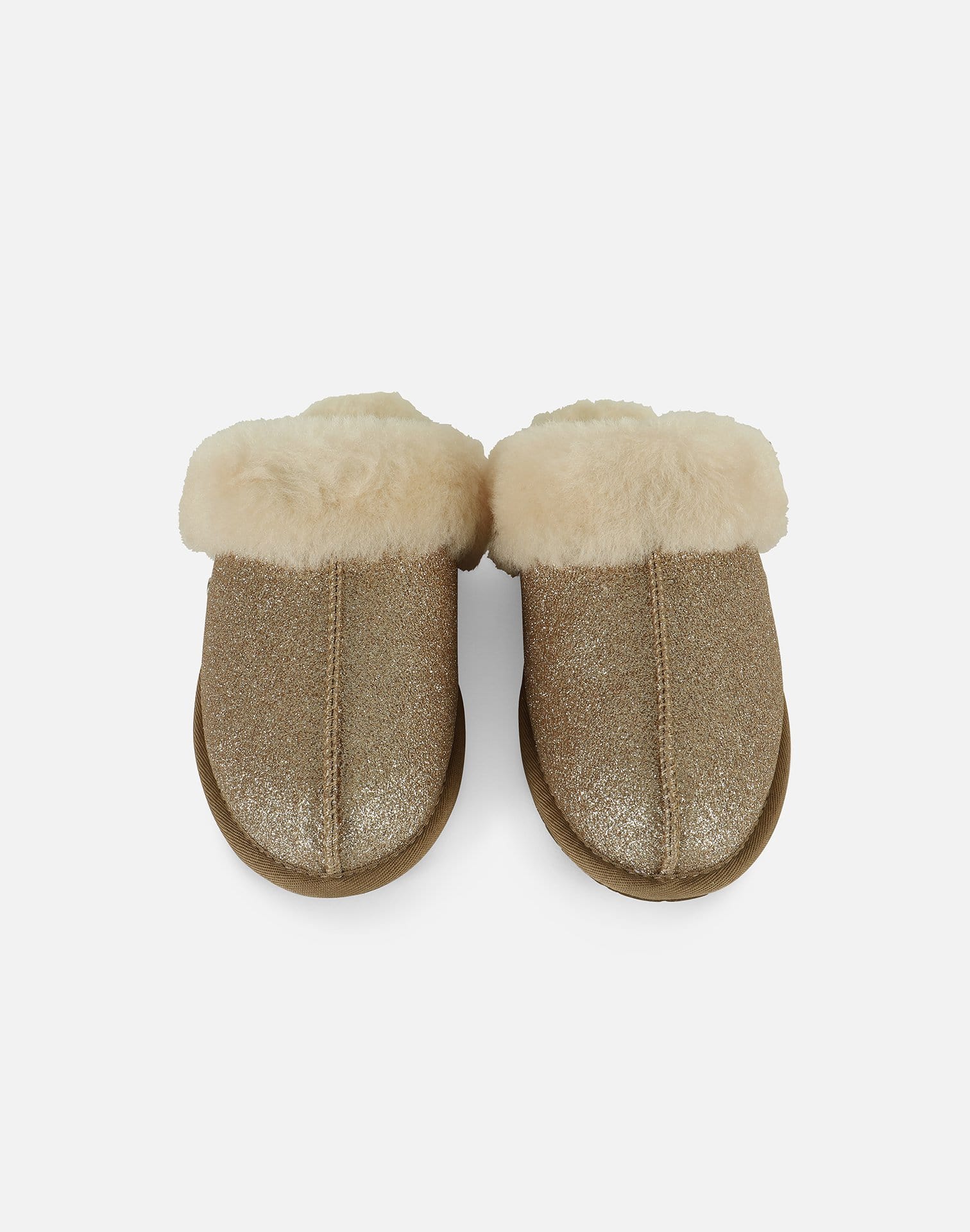 gold sparkle ugg slippers