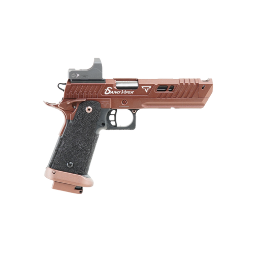 ARMY TTI Licensed JW4 Pit Viper CNC Slide Hi-Capa GBB Pistol Airsoft (  Steel Internal Parts Version ) ( Black R614 ) ( Licensed by Taran Tactical  Innovations ) ( John Wick )