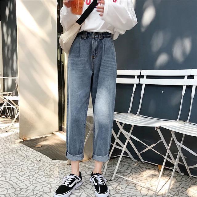 90S AESTHETIC VINTAGE LOOSE PANTS - Cosmique Studio