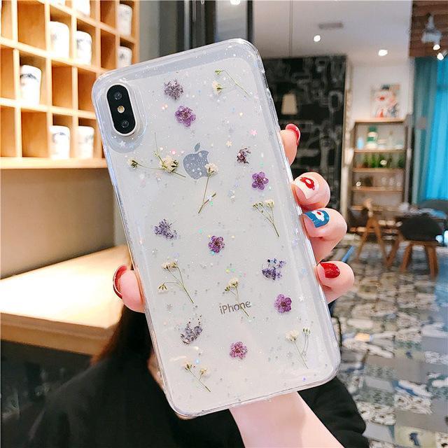 Aesthetic Soft Flowers Transparent Phone Case Cosmique Studio