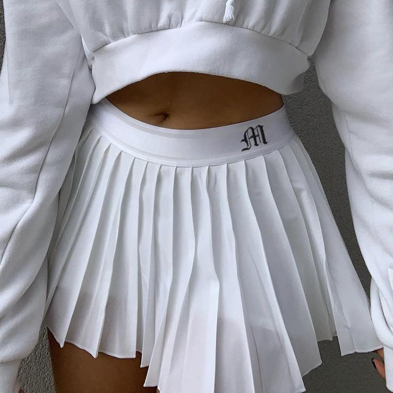 AESTHETIC SOFT GIRL WHITE PLEATED SEXY MINI SKIRT - Cosmique Studio