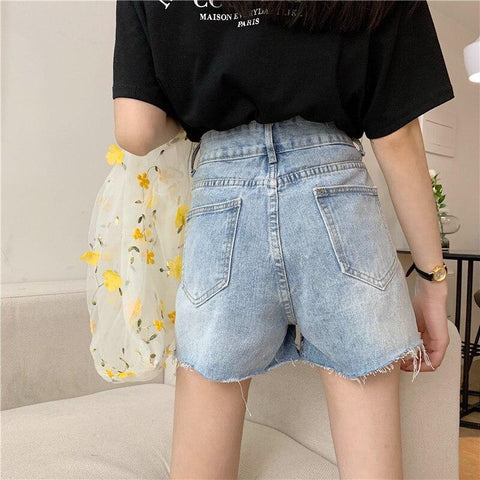 aesthetic jean shorts