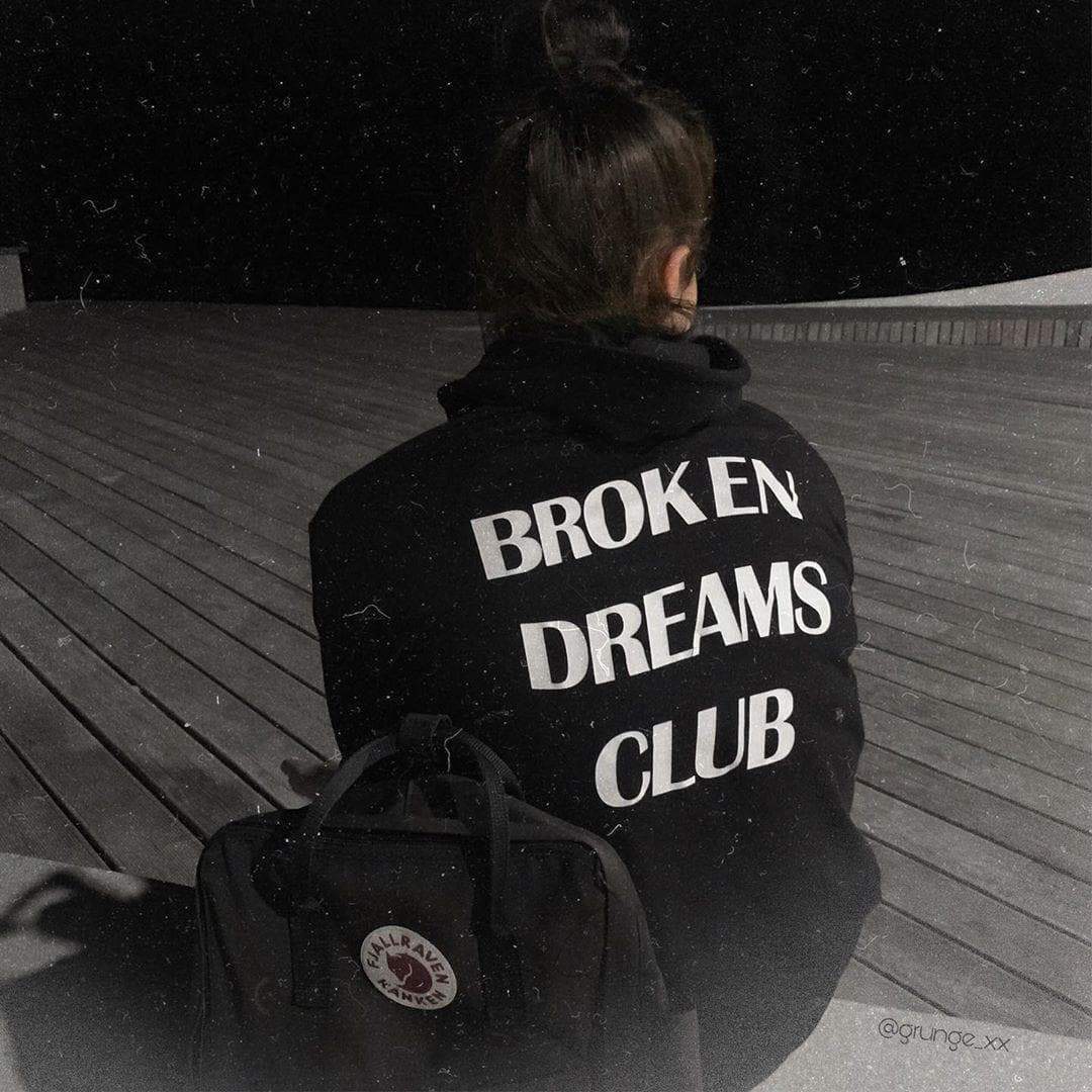 Broken Dreams Club Hoodie - Cosmique Studio | Aesthetic Clothing