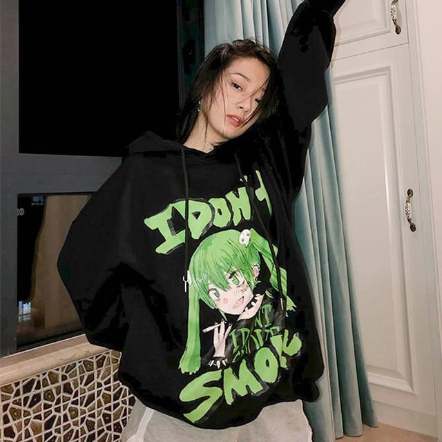 kawaii anime girl i dont smoke hoodie cosmique studio usd