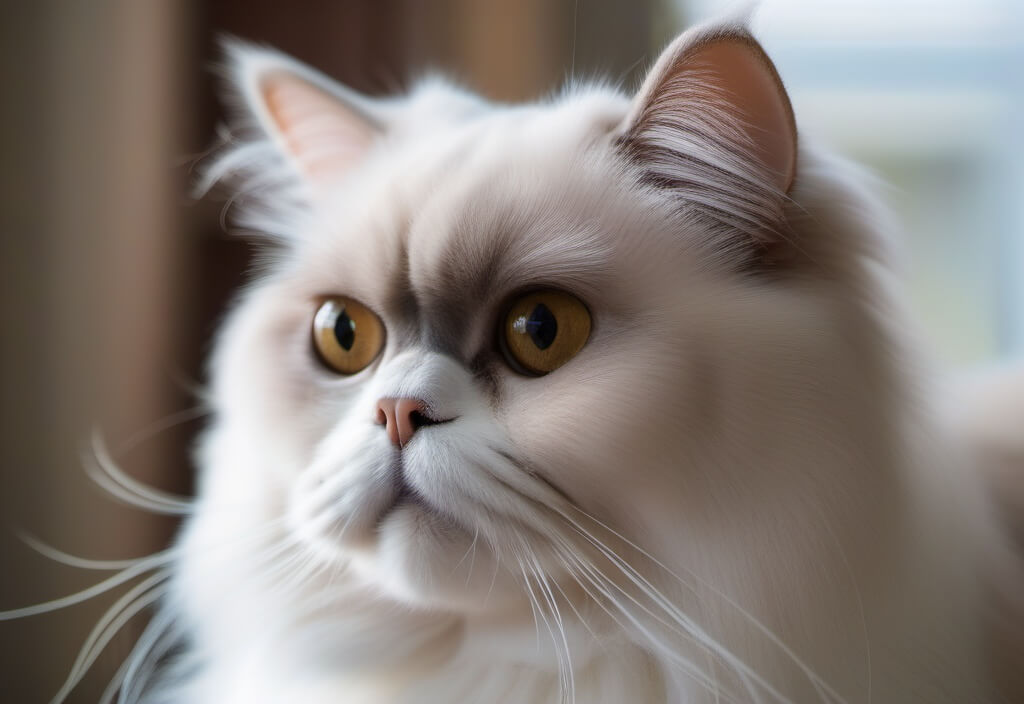 Adult Persian cat close-up