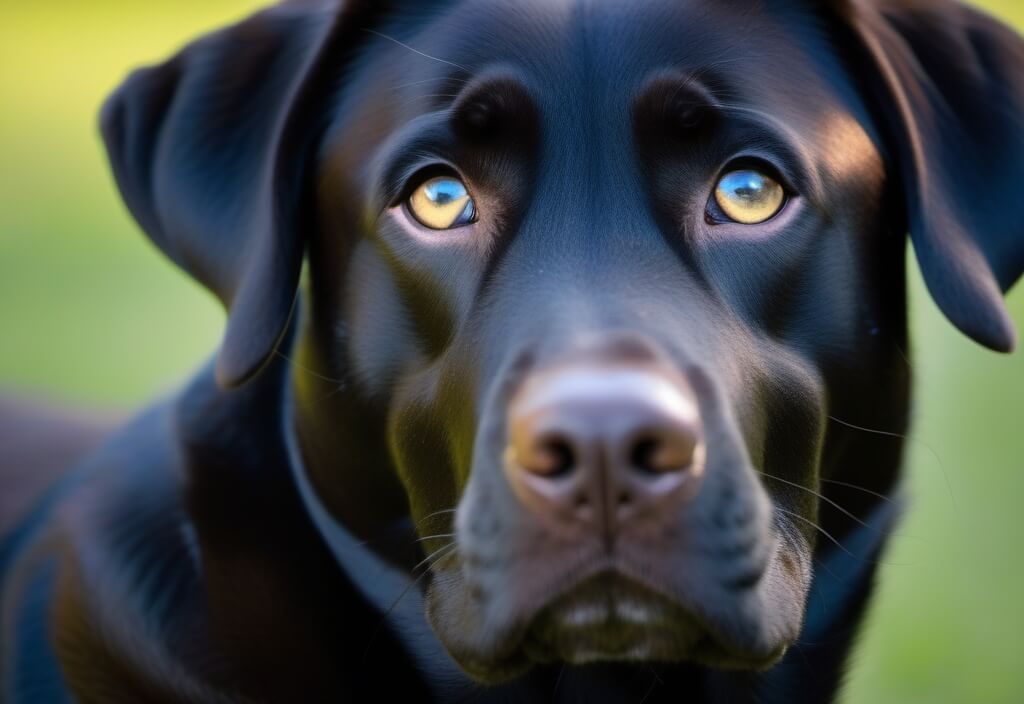 Black Labrador Retriever close-up