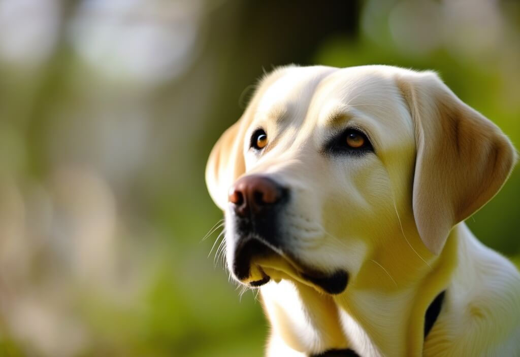 Labrador Retriever outside