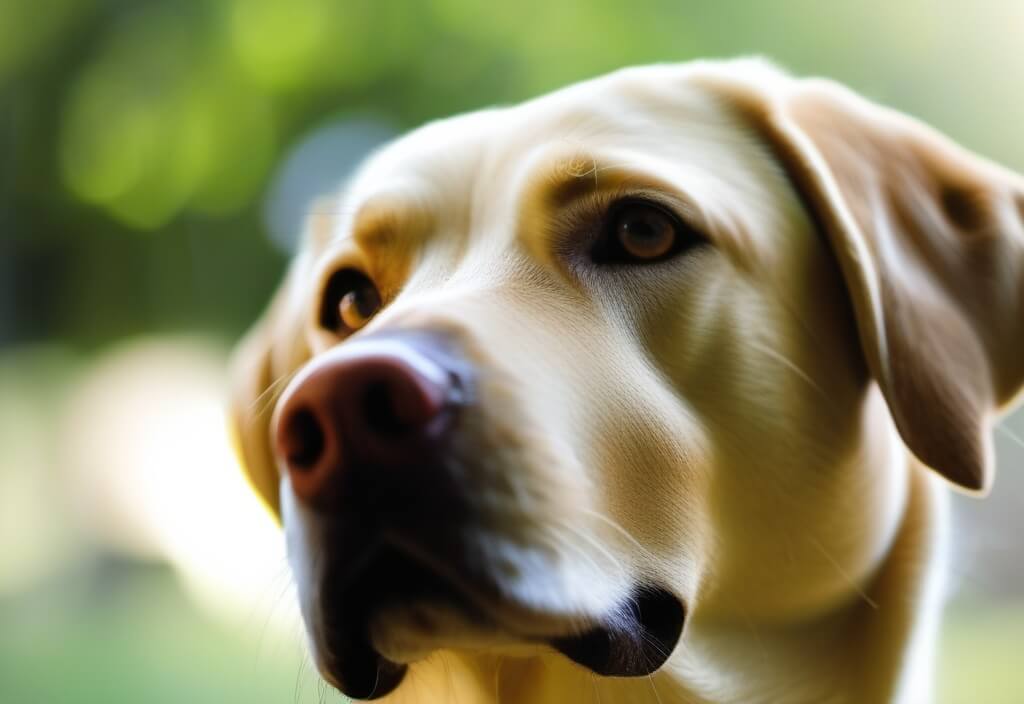 Young Labrador Retriever close-up