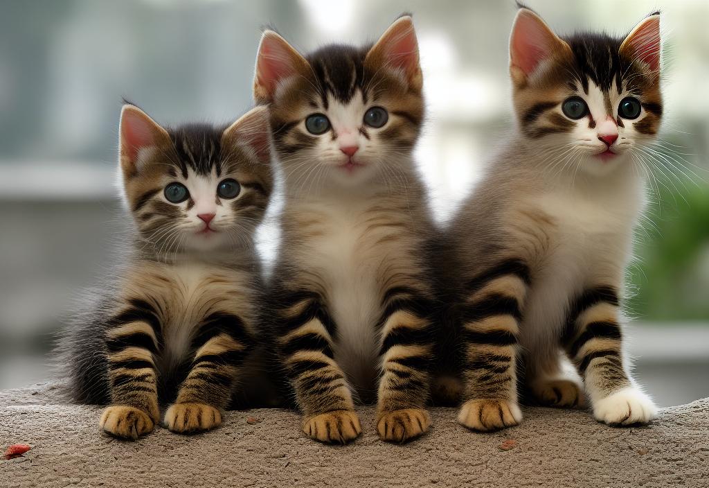 Kitten trio sitting cat behavior header