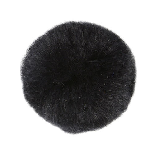 Fuchsia/black Mix Faux Fur Pom OR DIY Square Fur Poms Faux Fur Poms Poms  for Beanies Fluffy Pom Poms Pink Poms 