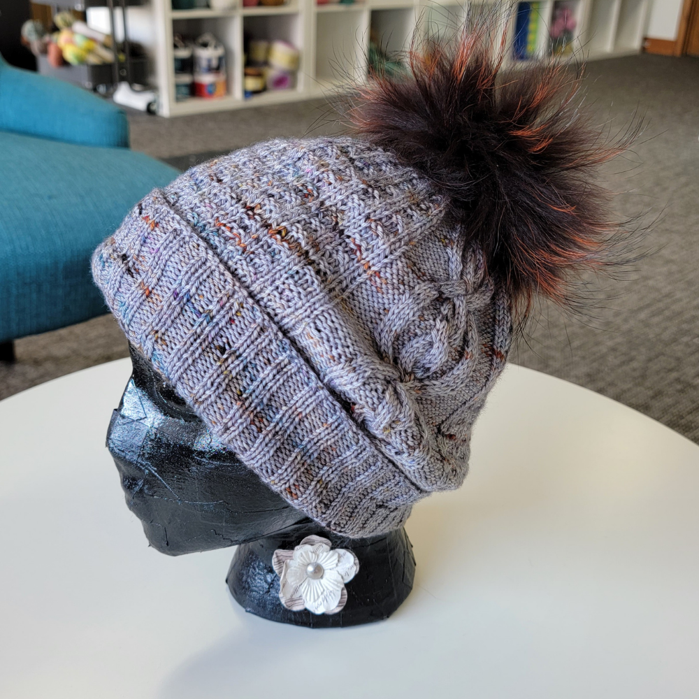 How-to Faux Fur Pom Pom on Knitted Toque - Grateful Prayer