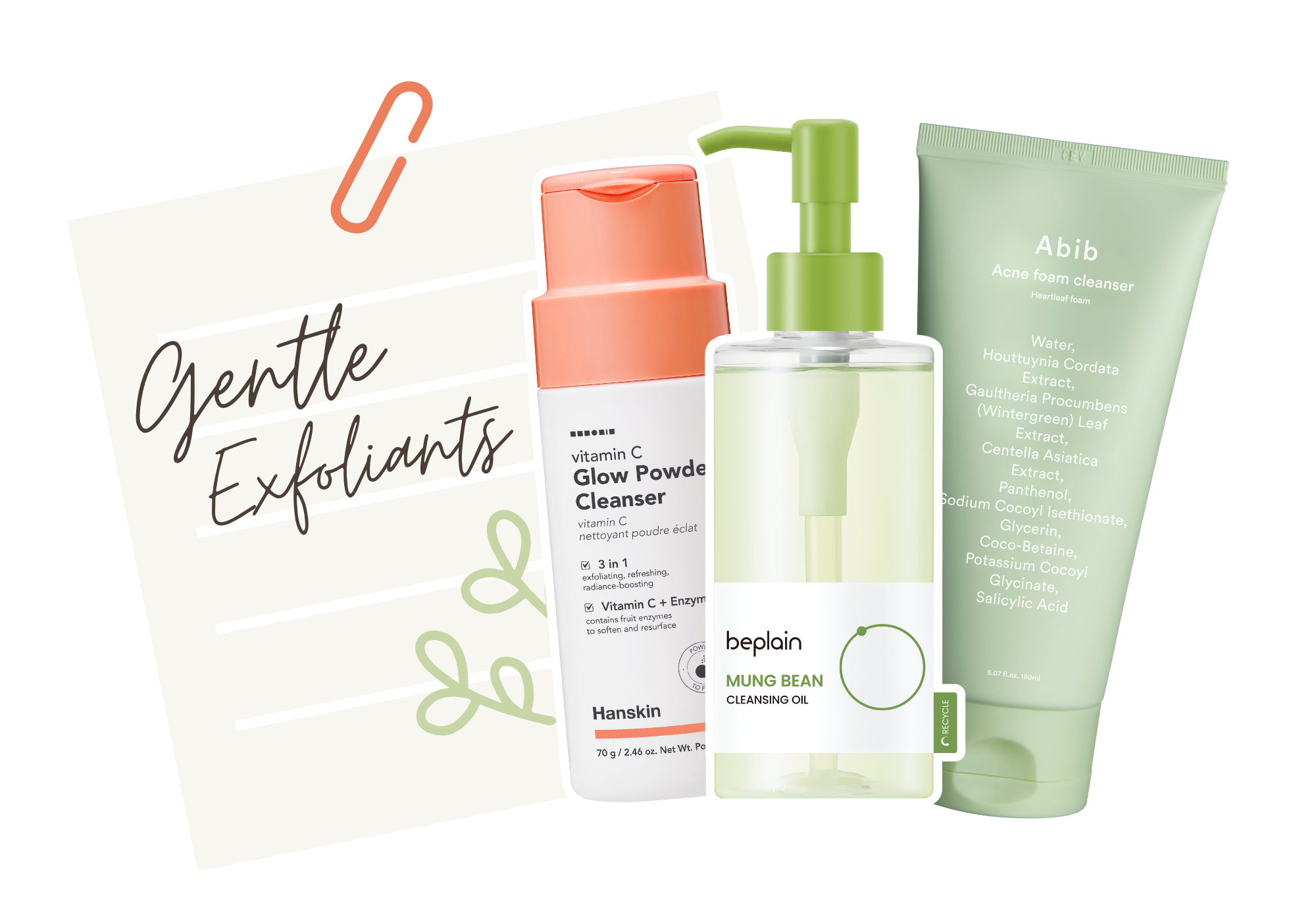 Gently exfoliating cleansers for spring