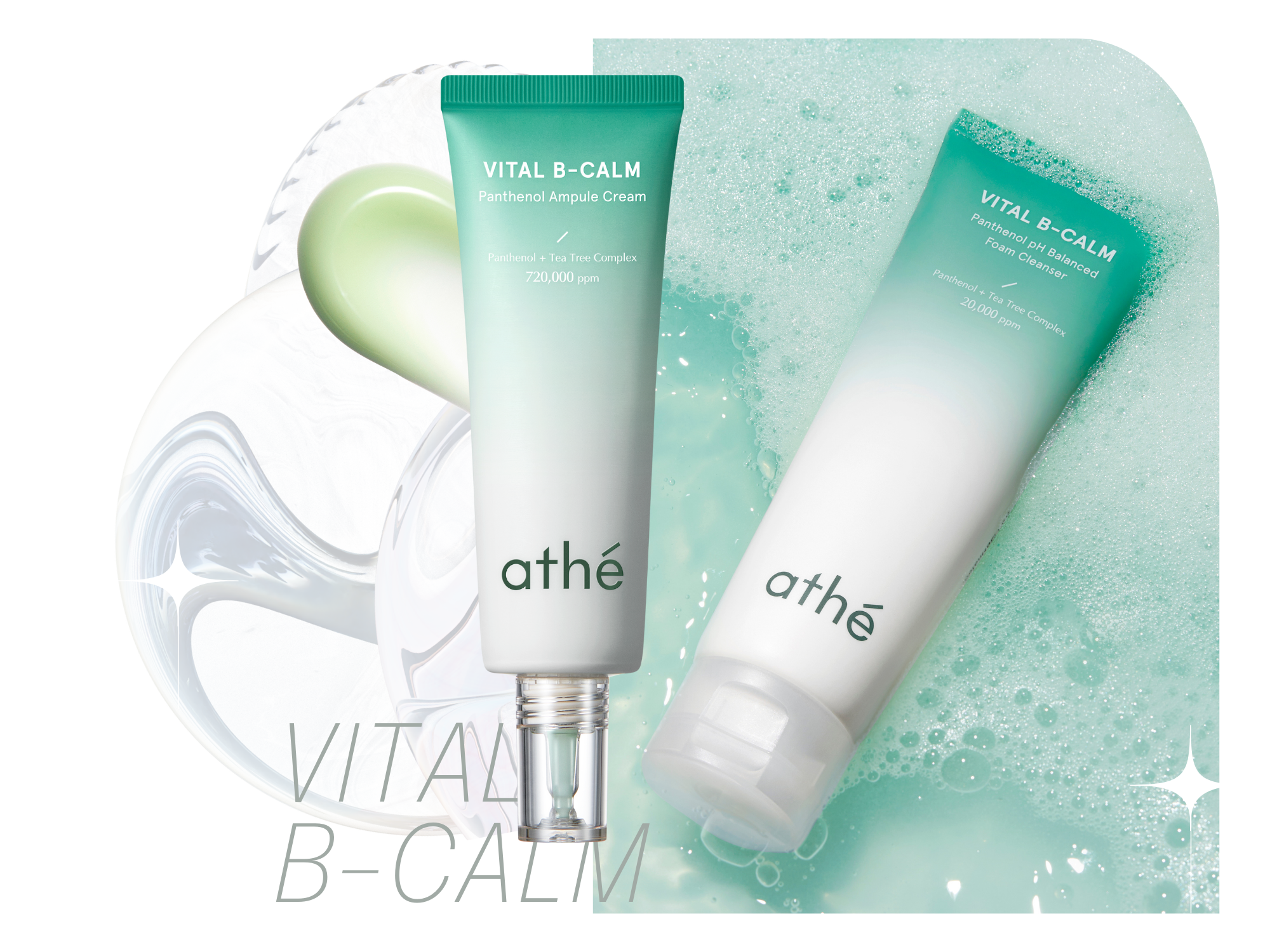 Vital B-calm ampoule cream and foam cleanser