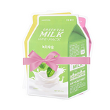 APIEU Milk one pack sheet mask collection in a pink bow ribbon