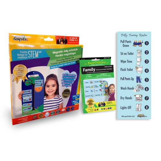 Family & Extracurriculars Add-On Pack - Magnet Schedules for Kids