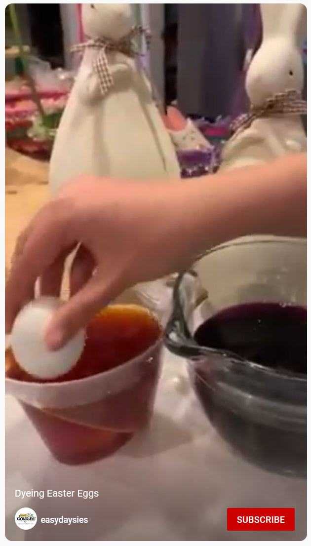 Easy egg dyeing