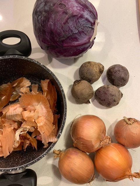 Vegetable Dyed Easter Eggs