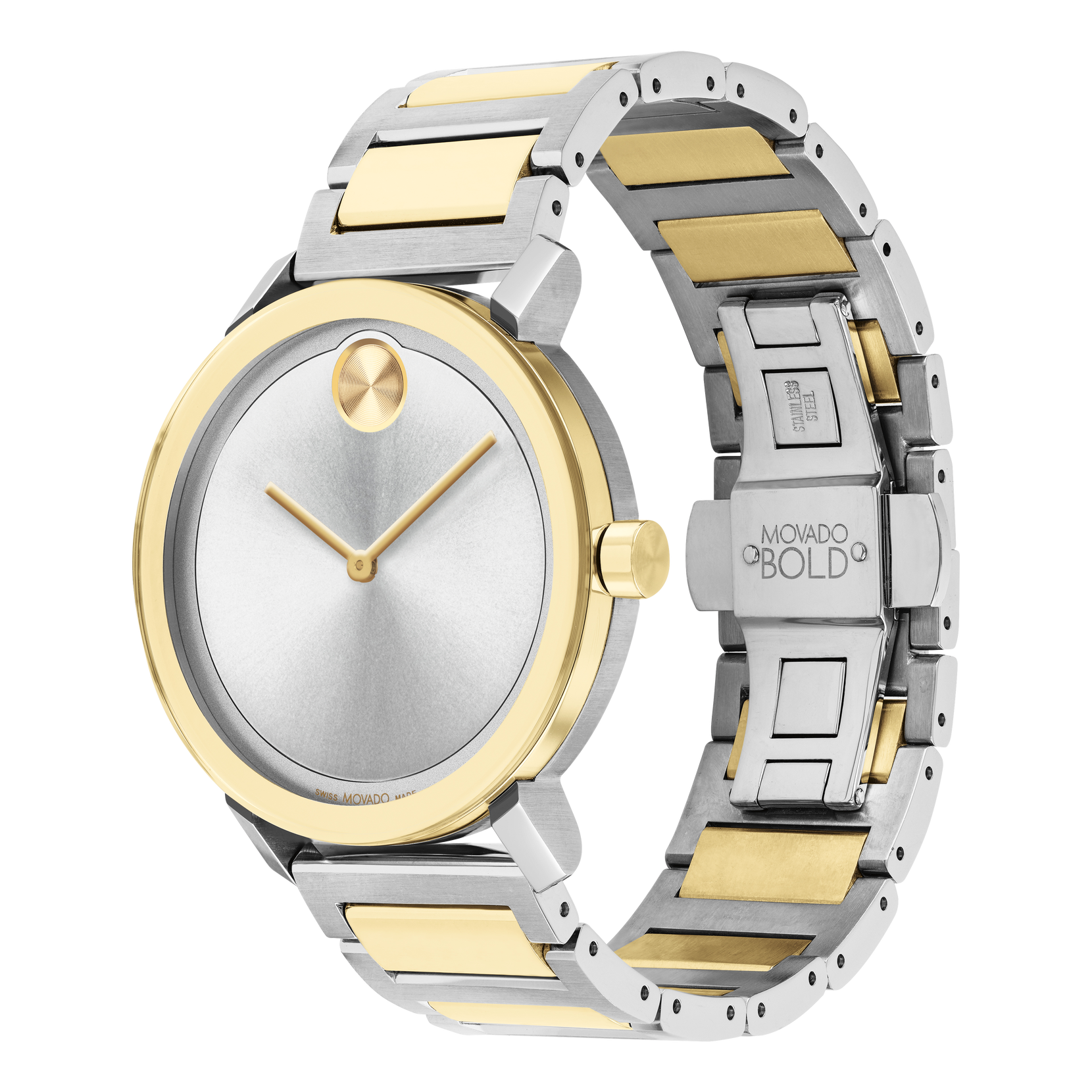 swiss movado quartz gold