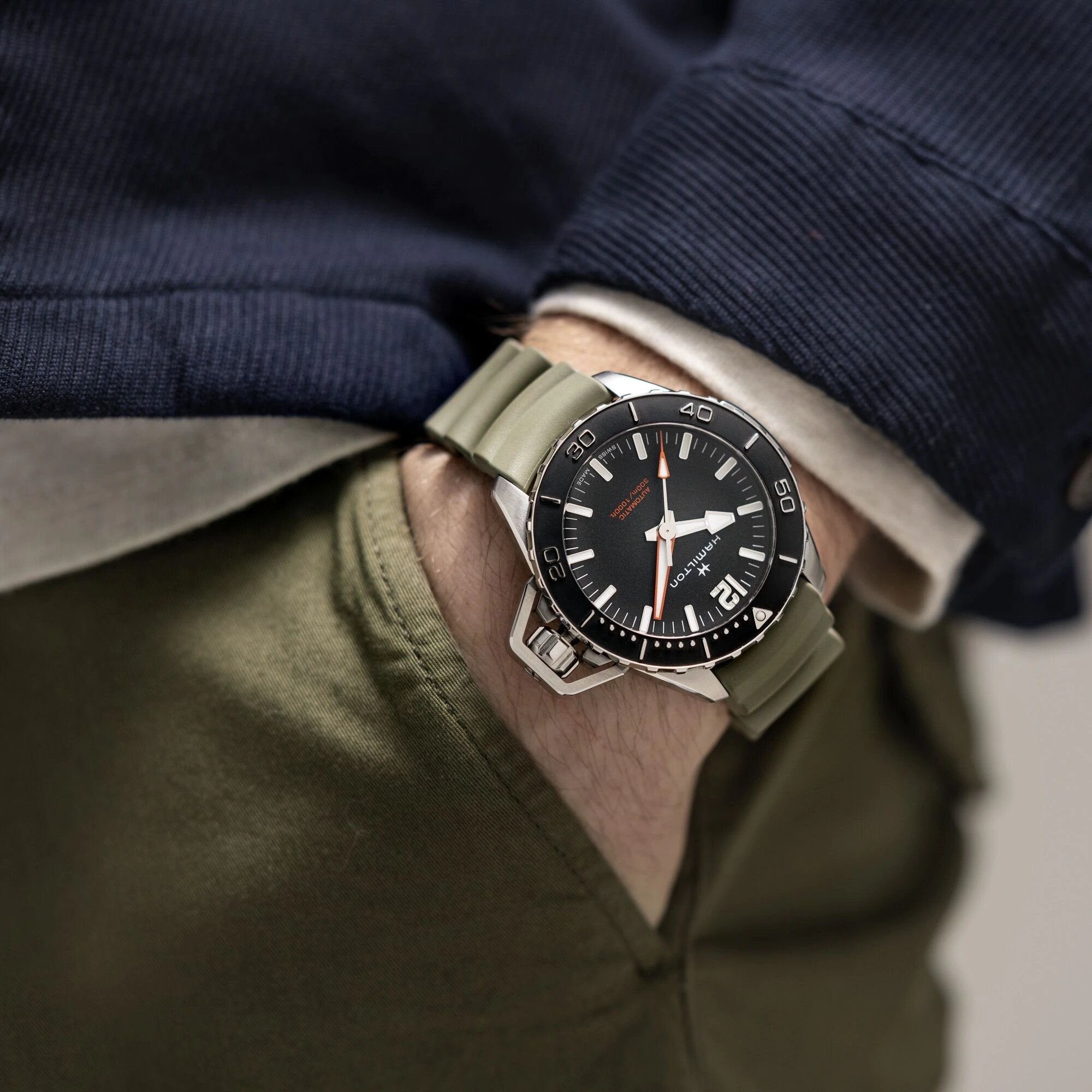 Hamilton Khaki Navy Frogman Automatic Men's Watch H77825331