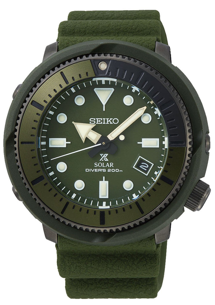 Seiko Prospex Street Sports Solar Diver's 200M Green Dial Men's Watch -  Obsessions Jewellery