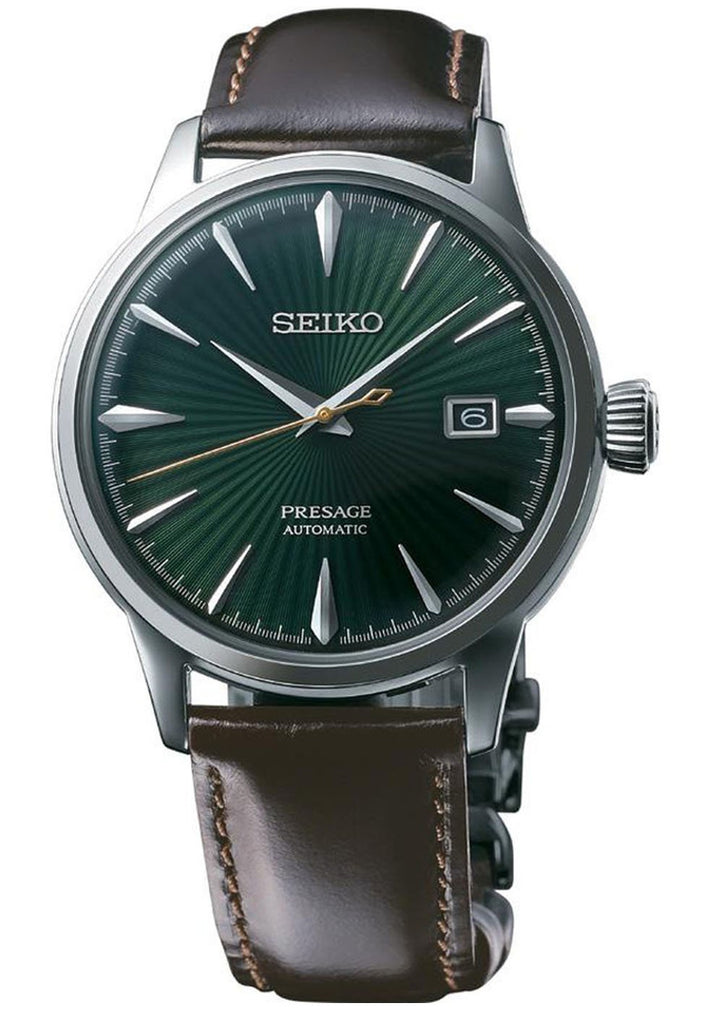 Seiko Presage Analog Automatic with Leather Strap Men's Watch SRPD37J1 -  Obsessions Jewellery