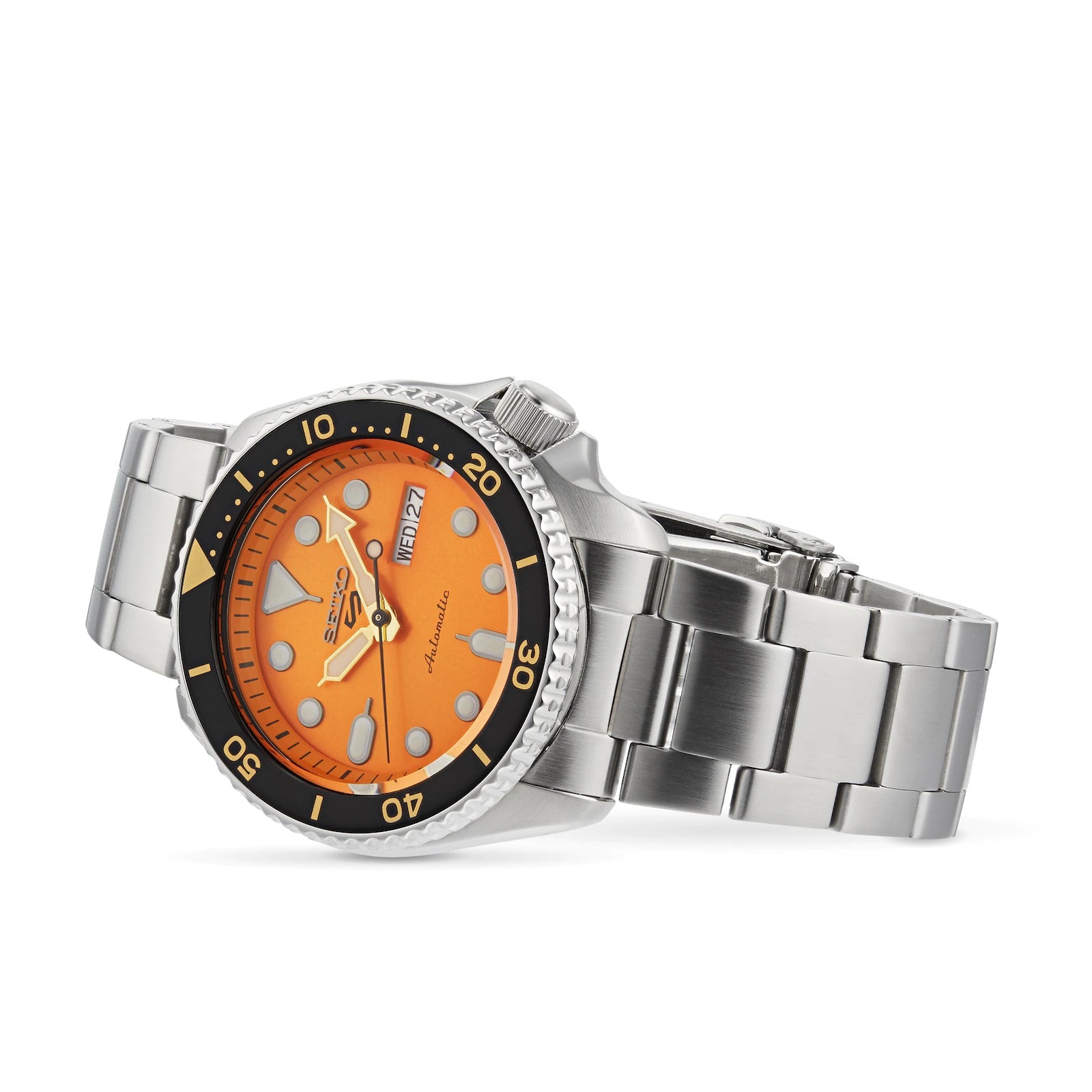 Seiko 5 Sports Automatic Orange Dial Men's Watch SRPD59K1 - Obsessions  Jewellery