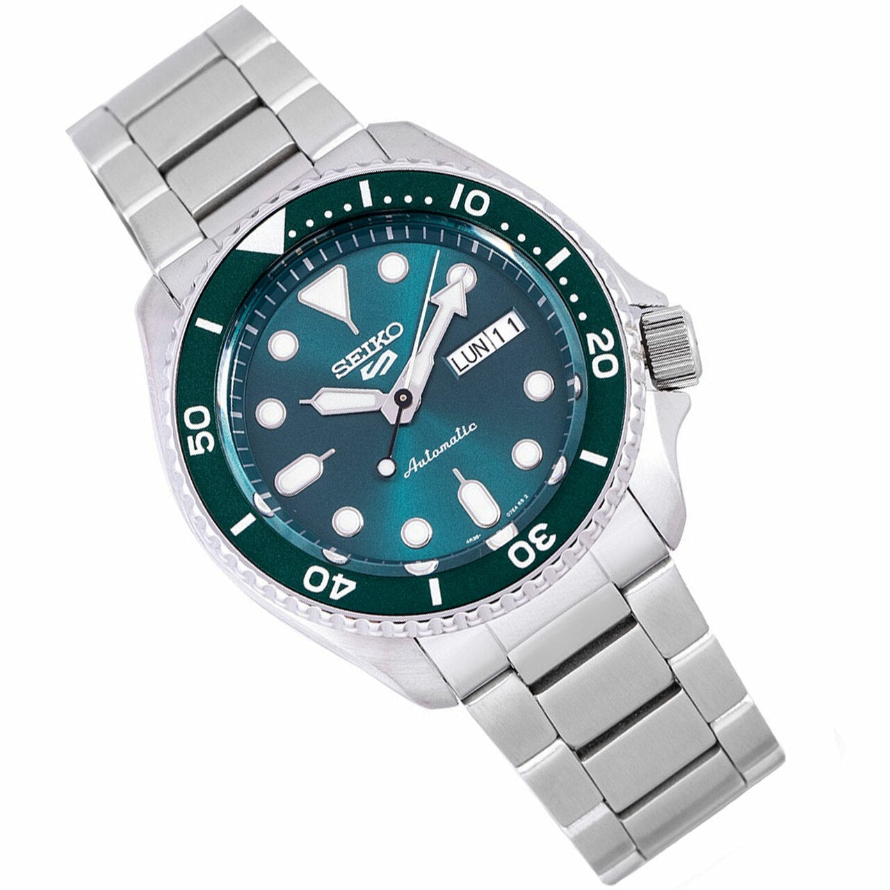 Seiko 5 Sports Automatic Green Dial Men's Watch SRPD61K1 - Obsessions  Jewellery