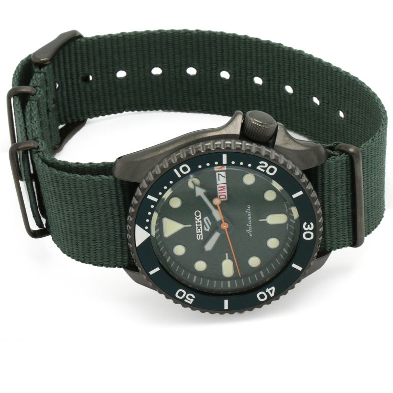 Seiko 5 Sports Automatic Green Dial Men's Watch SRPD77K1 - Obsessions  Jewellery