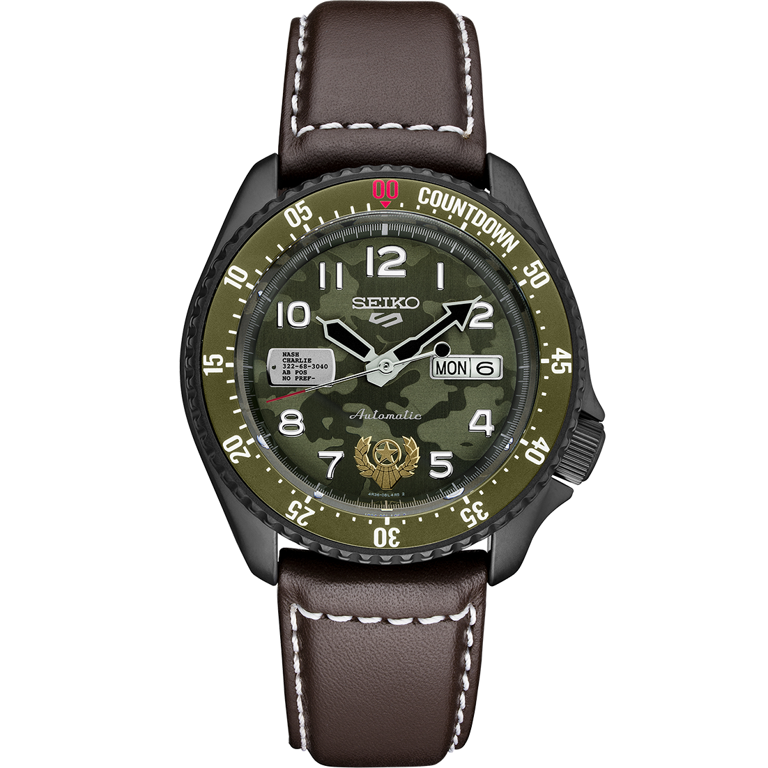 Seiko 5 Sports Street Fighter V Limited Edition Guile Men's Watch SRPF -  Obsessions Jewellery