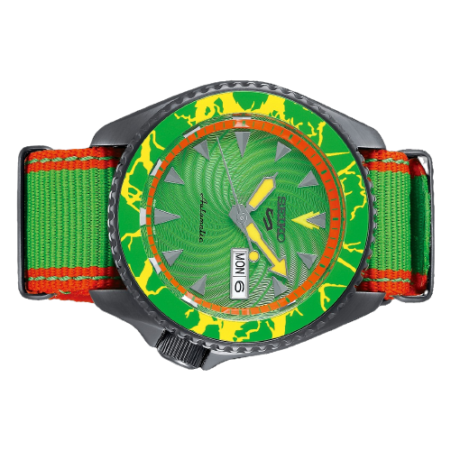 Seiko 5 Sports Street Fighter V Limited Edition Blanka Men's Watch SRP -  Obsessions Jewellery