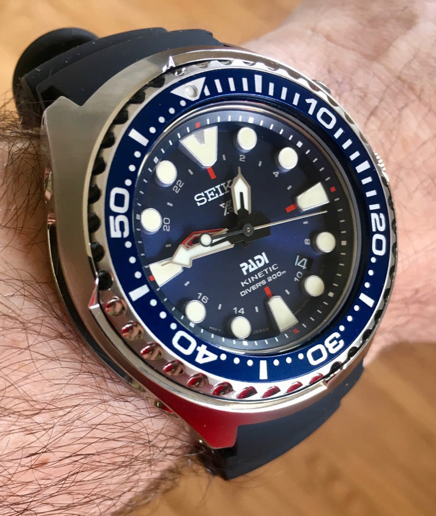 Seiko Prospex Special Edition Padi Kinetic GMT Diver Men's Watch SUN06 -  Obsessions Jewellery