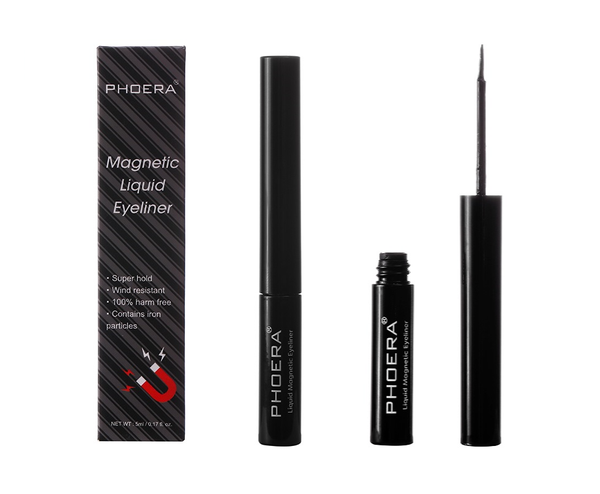 Phoera Magnetic Liquid Eyeliner in Black - Cruelty Free! 0