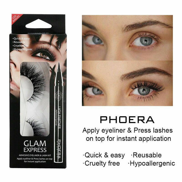 Glam Express Phoera Lash and Eyeliner Kit 0