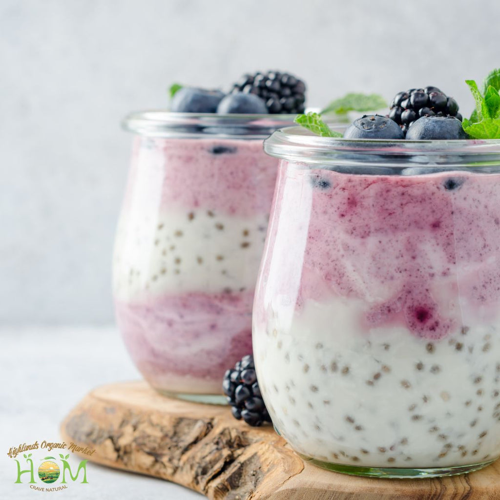 chia seeds and yogurt