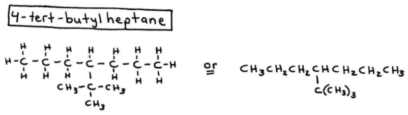 4-tertbutylheptane Structure