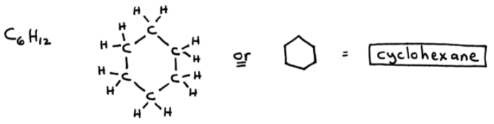 C6H12 Cyclohexane Name and Structure