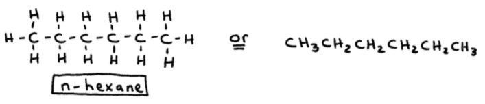 Practice Naming Alkanes and Hexanes