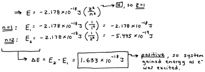 Rydberg Formula Example