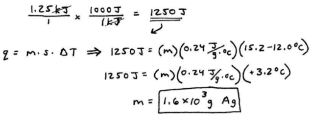 Specific Heat Capacity Example