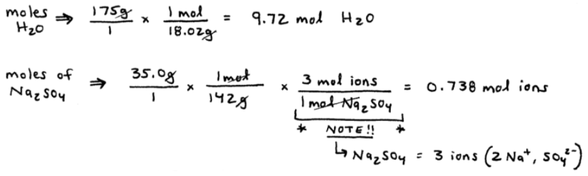 Vapor Pressure Solution Calculations