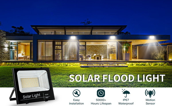 300W Solar Led Flood Lights with Harsh Weather Resistance and OSRAM Chips