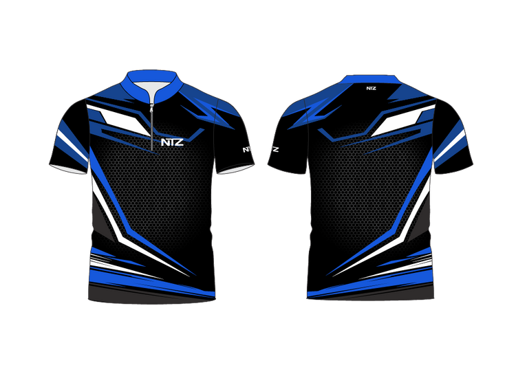 Men's Gray and Blue Jersey