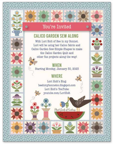 Calico Garden Sew Along Information