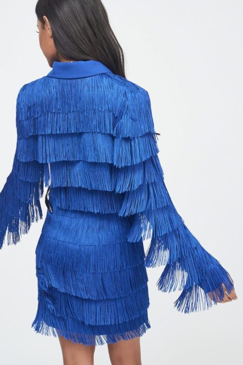 lavish alice blue fringe dress